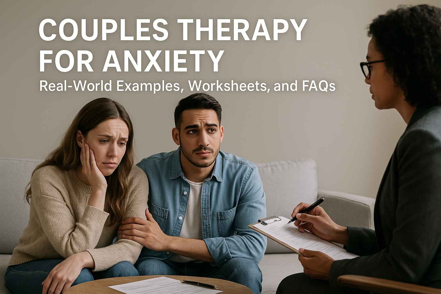 Couples Therapy for Anxiety: Real-World Examples, Worksheets, and FAQs