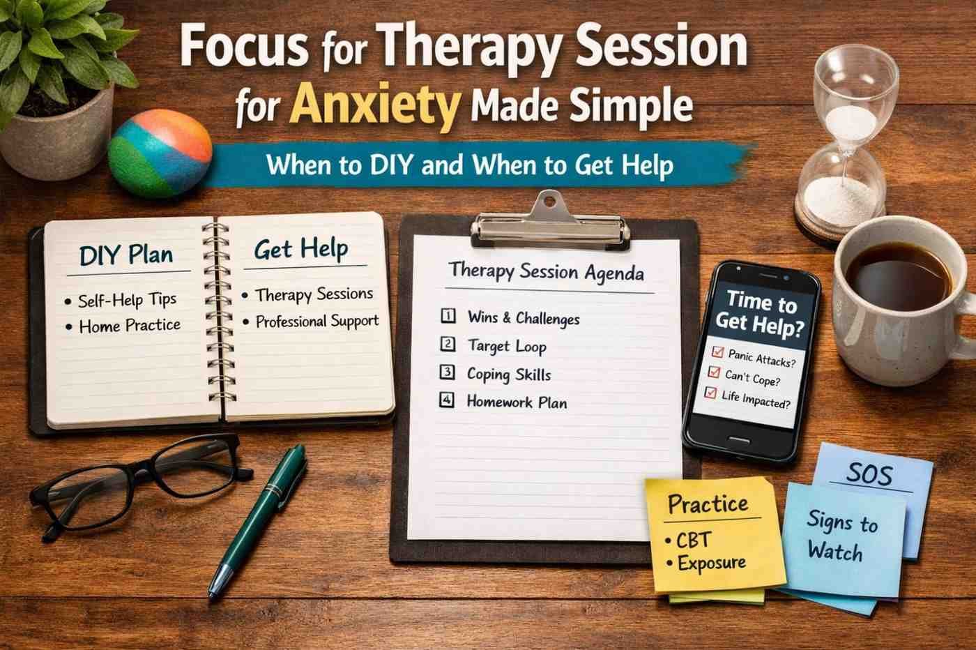 Focus for Therapy Session for Anxiety Made Simple: When to DIY and When to Get Help