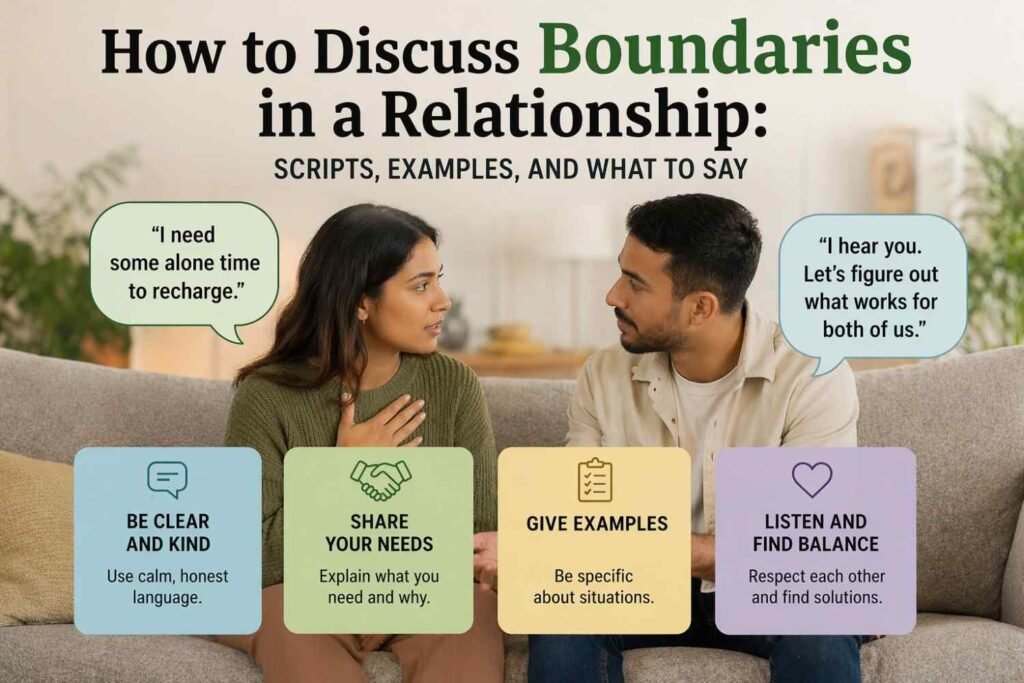 How to Discuss Boundaries in a Relationship: Scripts, Examples, and What to Say