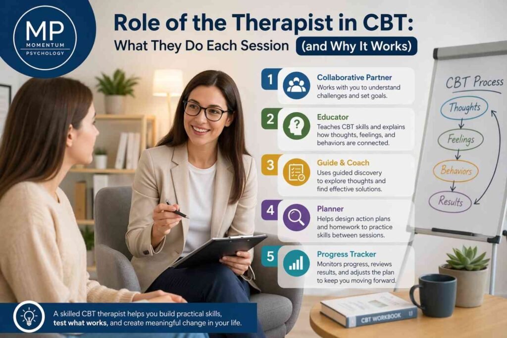 Role of the Therapist in CBT: What They Do Each Session (and Why It Works)