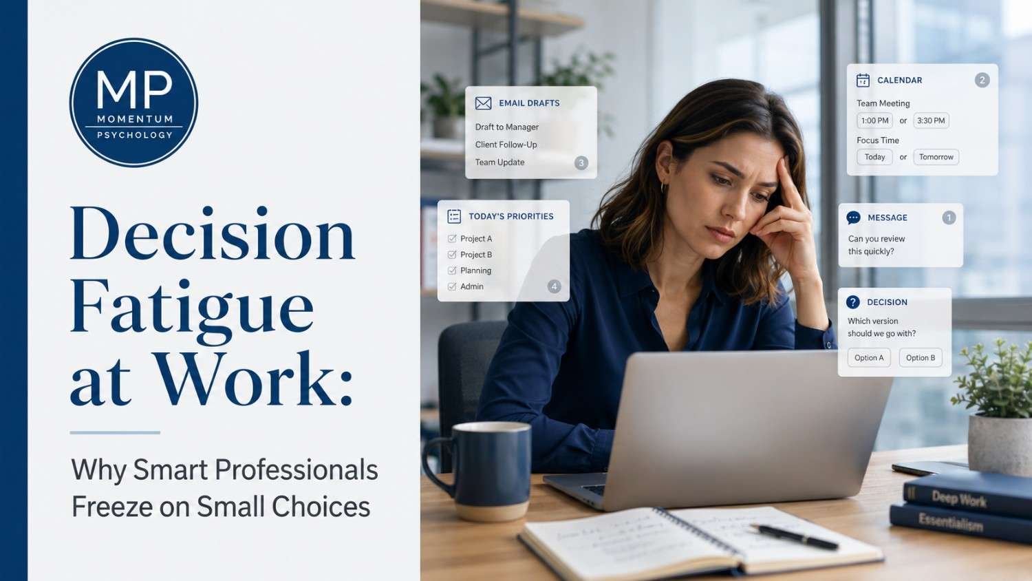 Decision Fatigue at Work: Why Smart Professionals Freeze on Small Choices