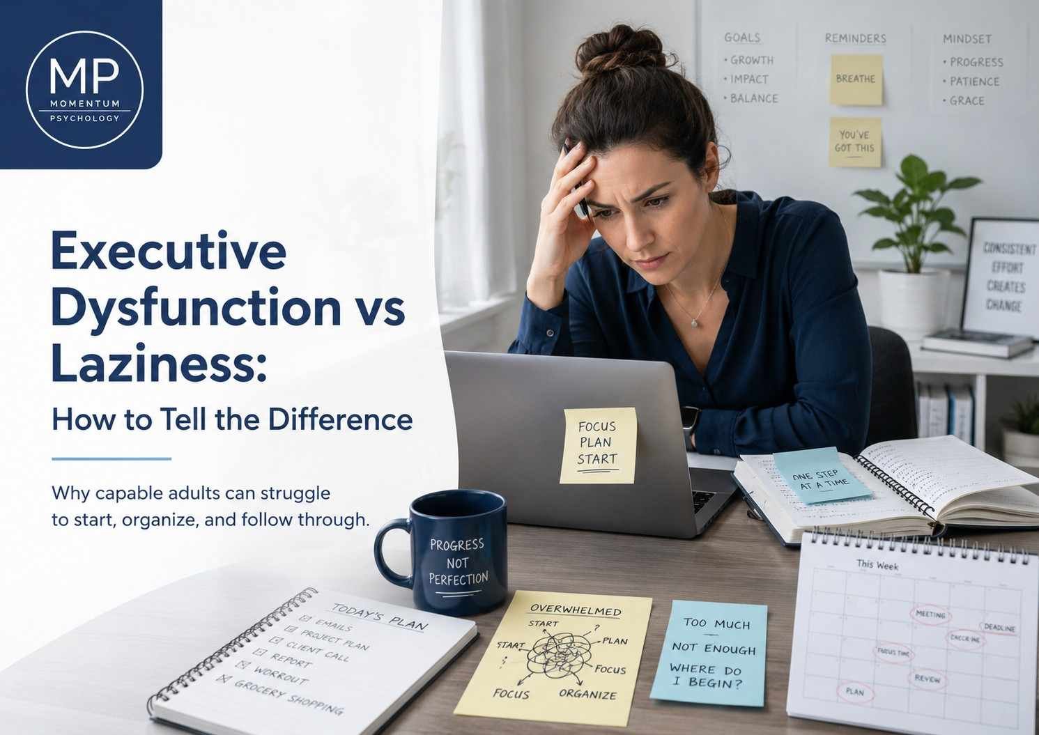 Executive Dysfunction vs Laziness: How to Tell the Difference